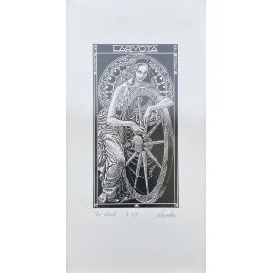 Iassen Ghiuselev Algraphy Tarot Cards 1900 - The Wheel  - unframed